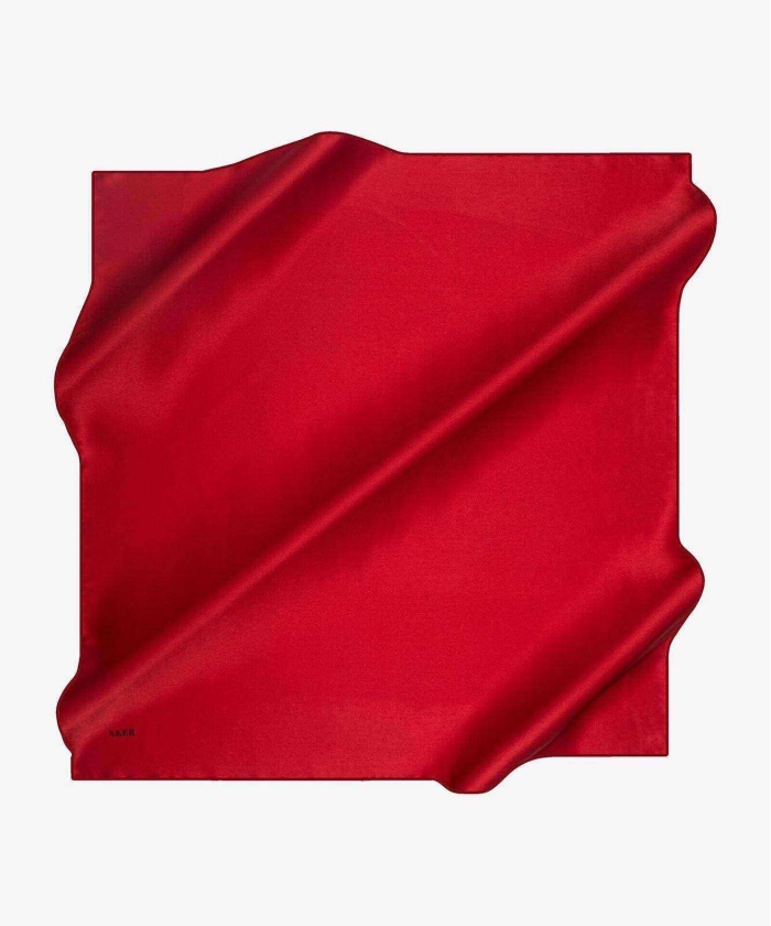 Aker Düz Taşlanmış İpek Krep Saten Eşarp 90X90