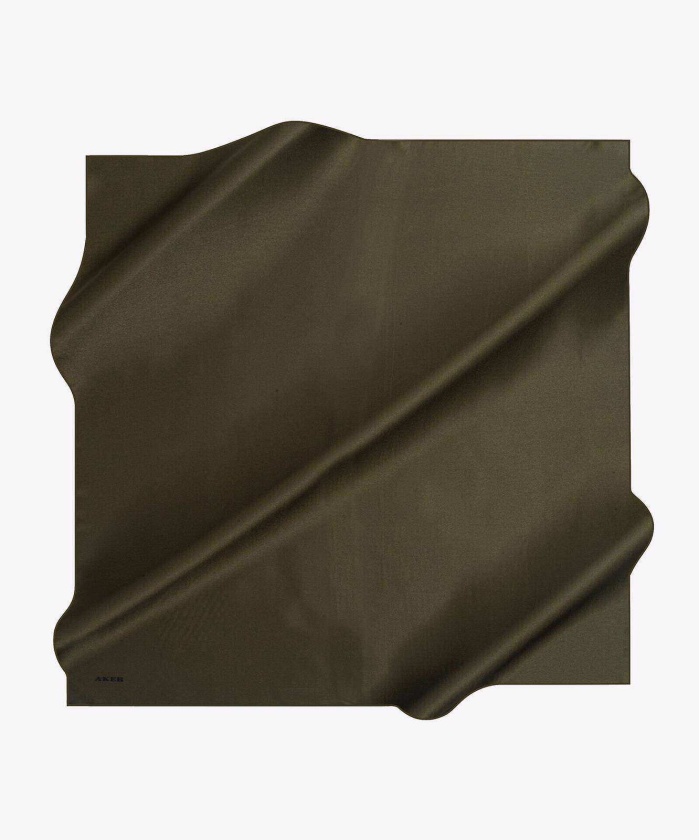 Aker Düz Taşlanmış İpek Krep Saten Eşarp 90X90
