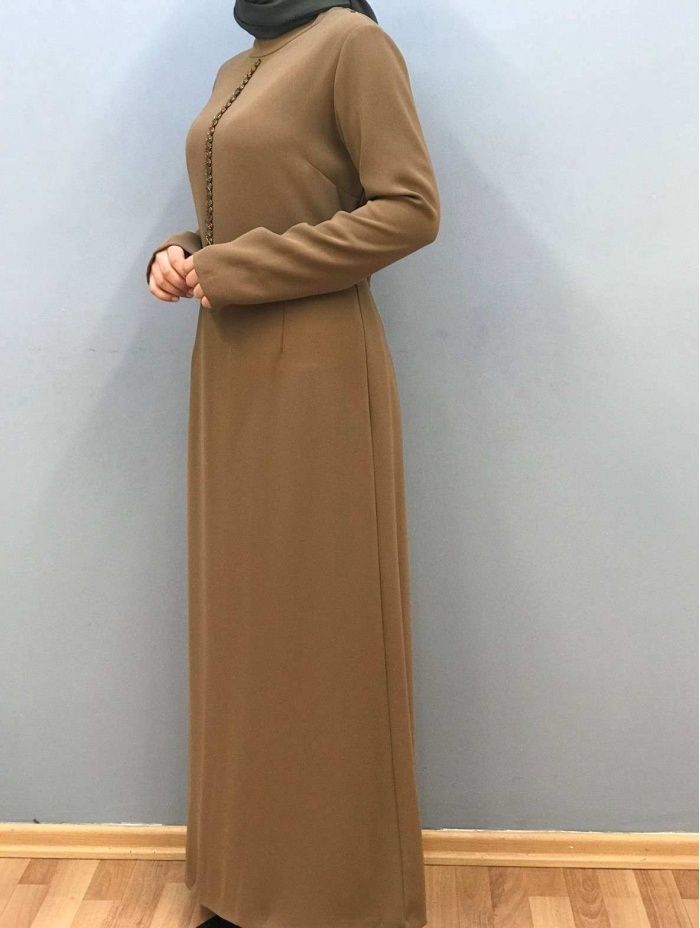 PİERRE CARDİN KADIN ÖNÜ BONCUK İŞLEMELİ ELBİSE