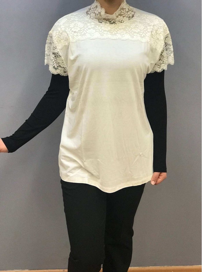 ARANCİA KADIN KISA KOLLU DANTELLİ BOĞAZLI BODY