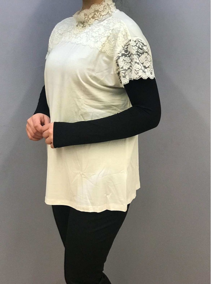 ARANCİA KADIN KISA KOLLU DANTELLİ BOĞAZLI BODY