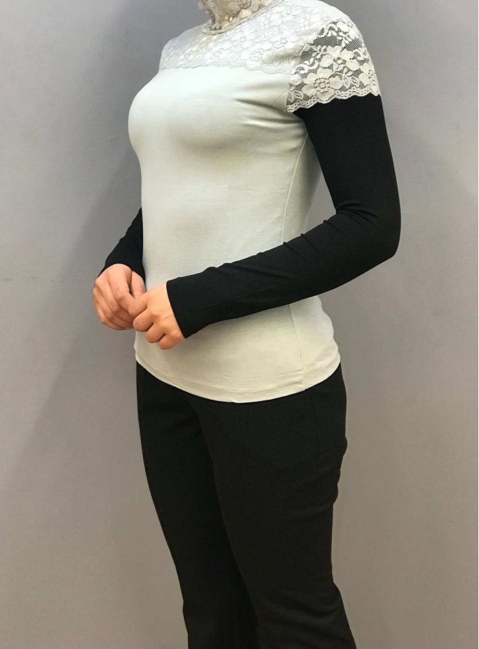 ARANCİA KADIN KISA KOLLU DANTELLİ BOĞAZLI BODY