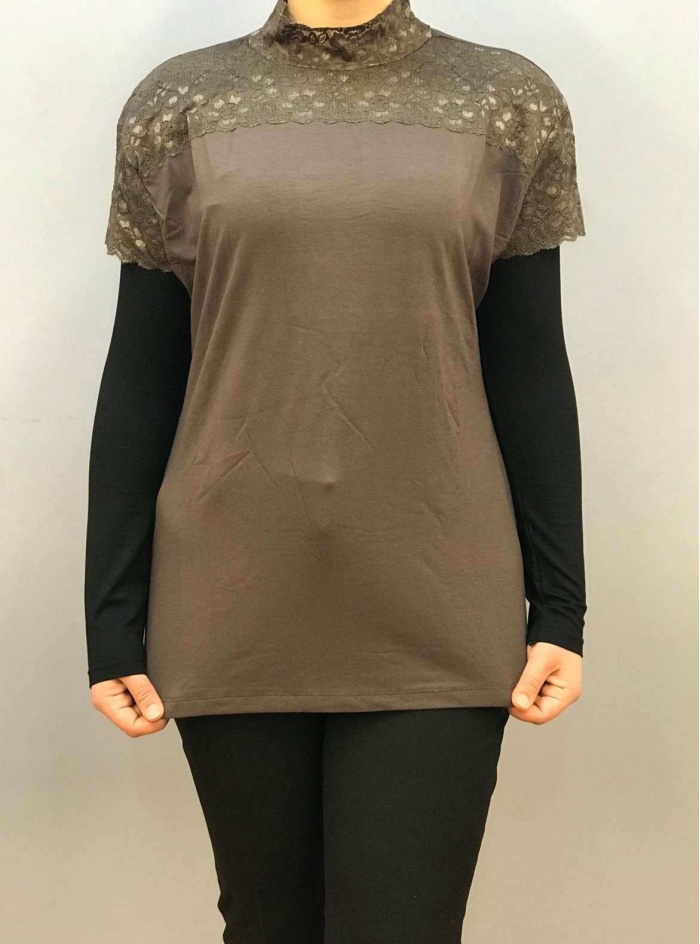 ARANCİA KADIN KISA KOLLU DANTELLİ BOĞAZLI BODY