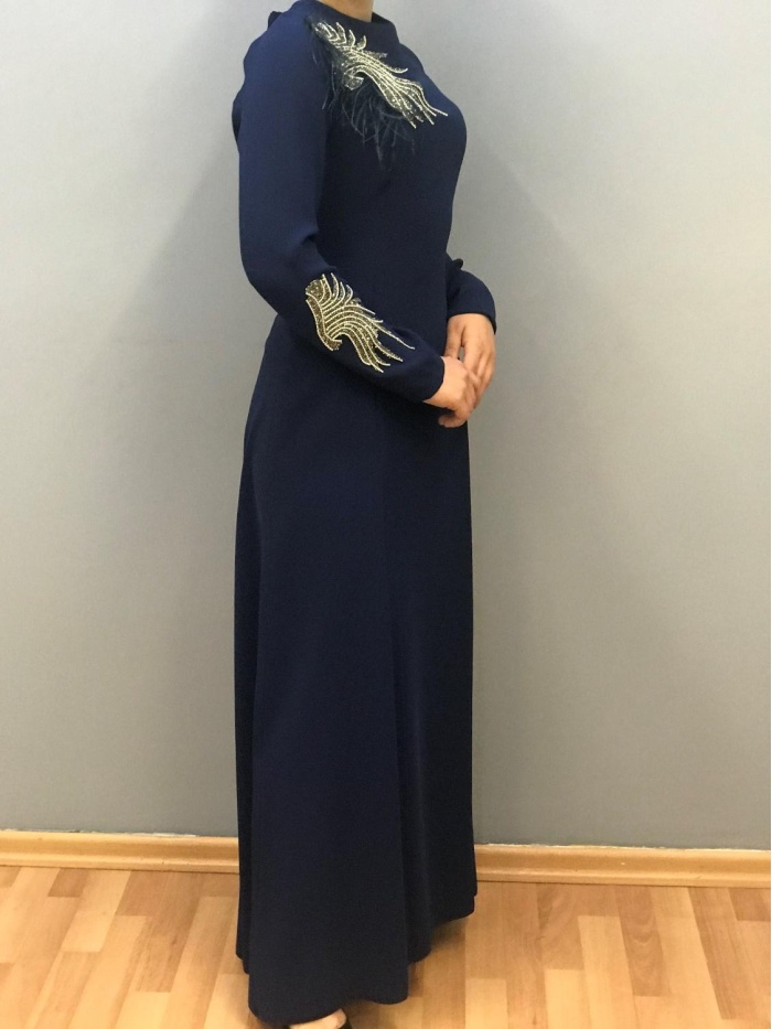 ÇINAR ÖZKAN KADIN SUZANNA OMUZU TAŞLI ELBİSE