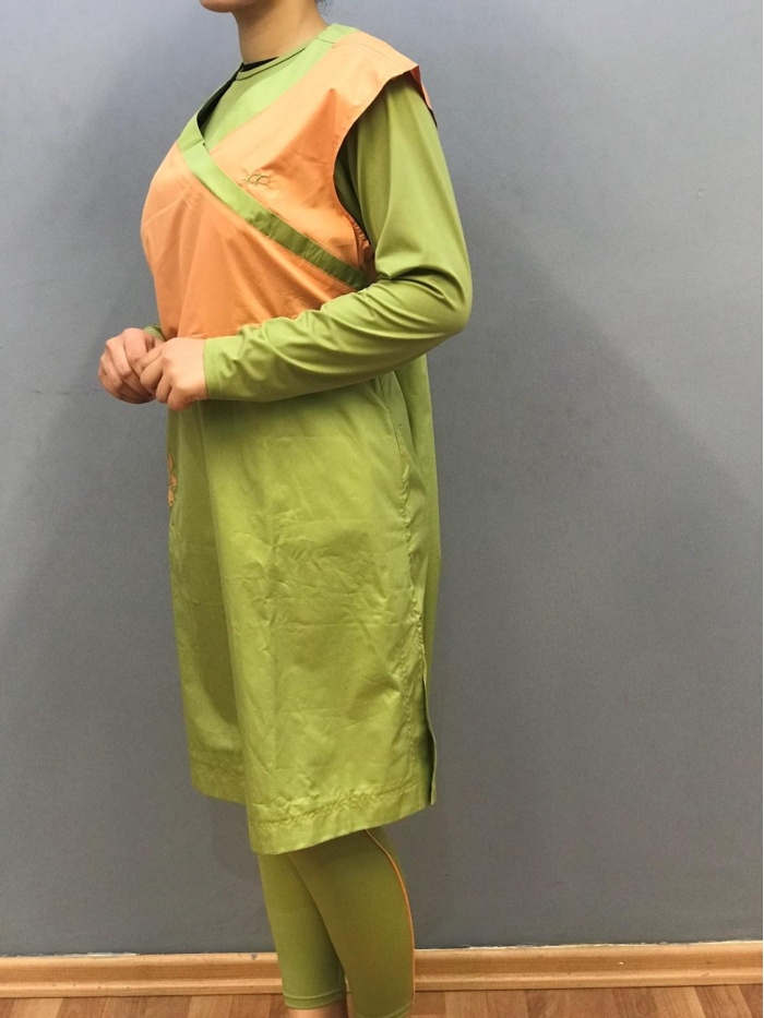 HAŞEMA KADIN V YAKA ÇİÇEK DESENLİ TESETTÜR MAYO