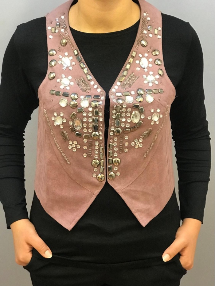 ON FASHİON KADIN TAŞ İŞLEME DETAYLI BOLERO