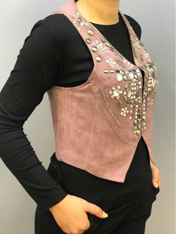 ON FASHİON KADIN TAŞ İŞLEME DETAYLI BOLERO