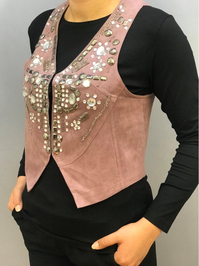 ON FASHİON KADIN TAŞ İŞLEME DETAYLI BOLERO
