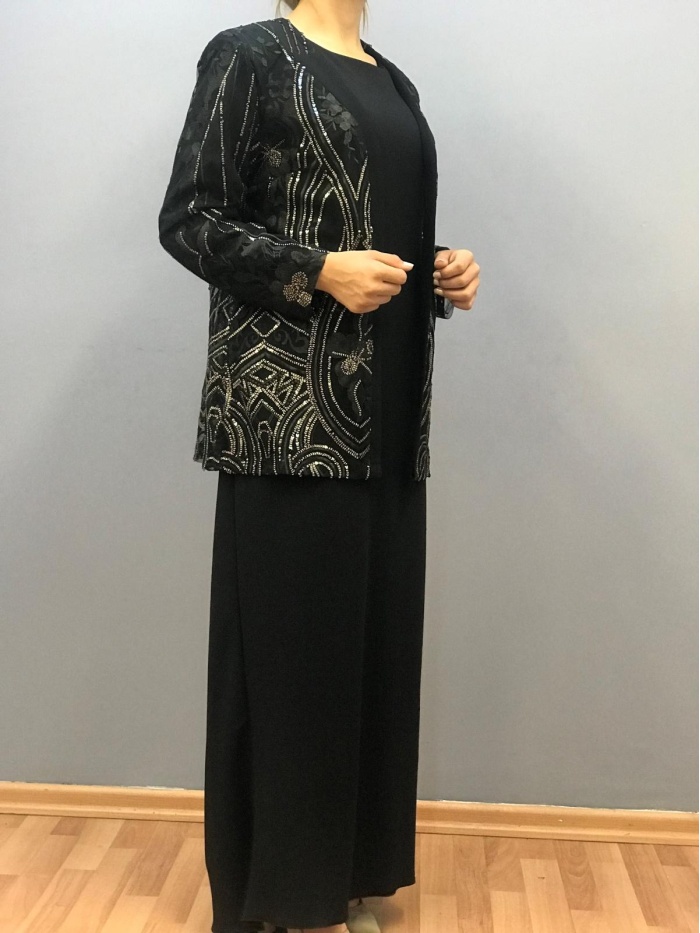 LORELLE KADIN UZUN KOLLU DÜZ ELBİSE