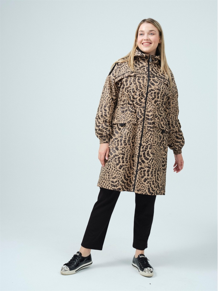 YENİ MOODBASİC KADIN TAŞLI LEOPARLI KAP BB18.61