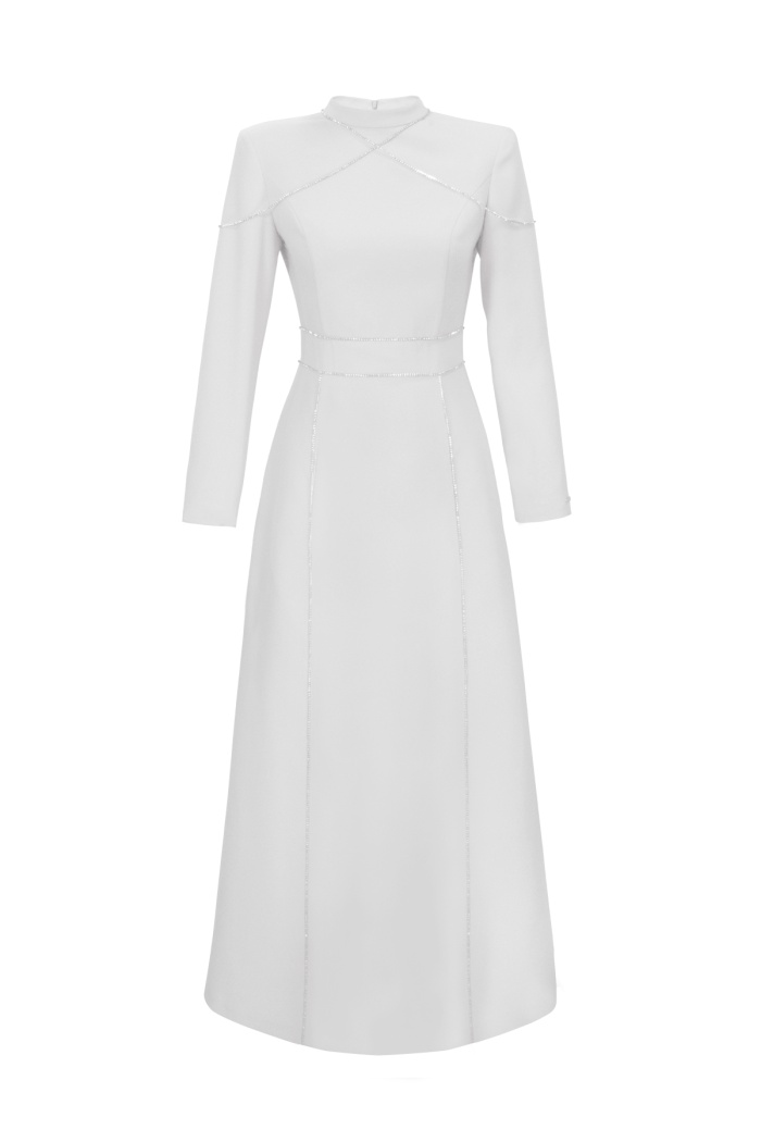 YENİ SENNA DESİGN KADIN CRYSTAL DRESS ELBİSE SD242042030013