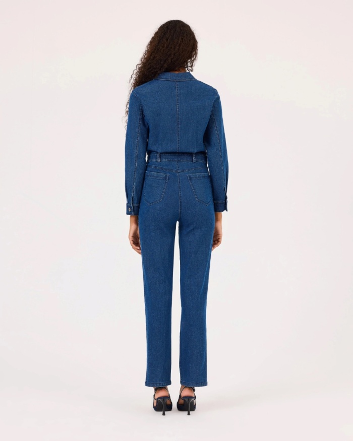 YENİ SEÇİL KADIN cepli jean tulum 10002422210003
