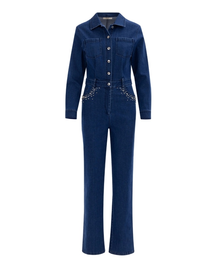 YENİ SEÇİL KADIN cepli jean tulum 10002422210003