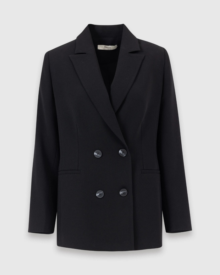YENİ SEÇİL KADIN düğme detaylı cepli blazer ceket 10002421110003