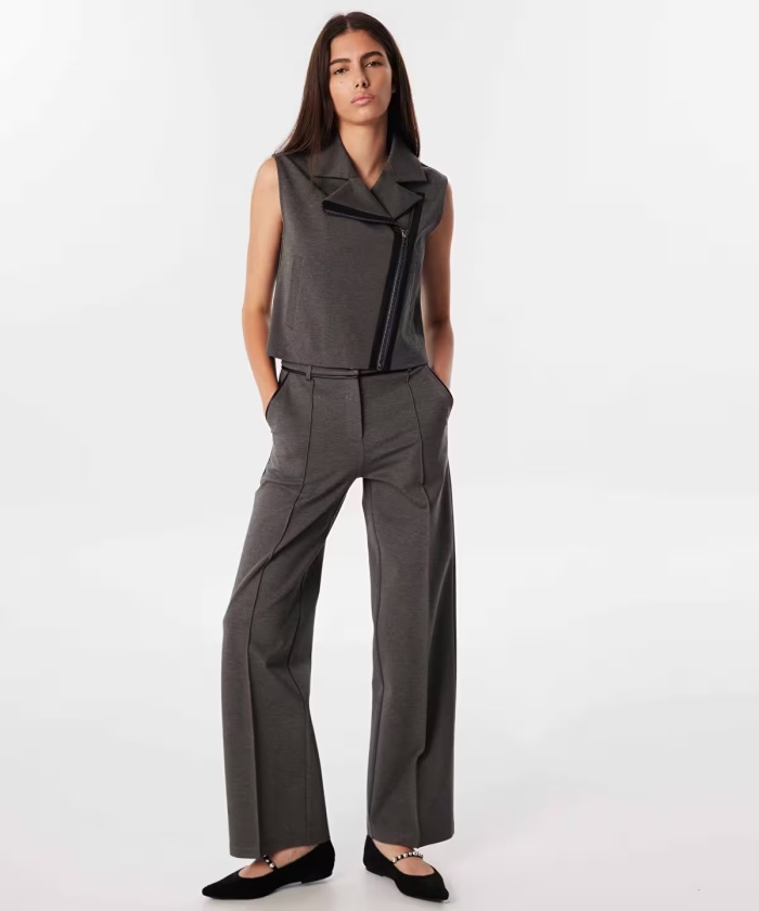 YENİ İPEKYOL TWIST KADIN KONTRAST BİYELİ KRUVAZE YELEK TW6240007022