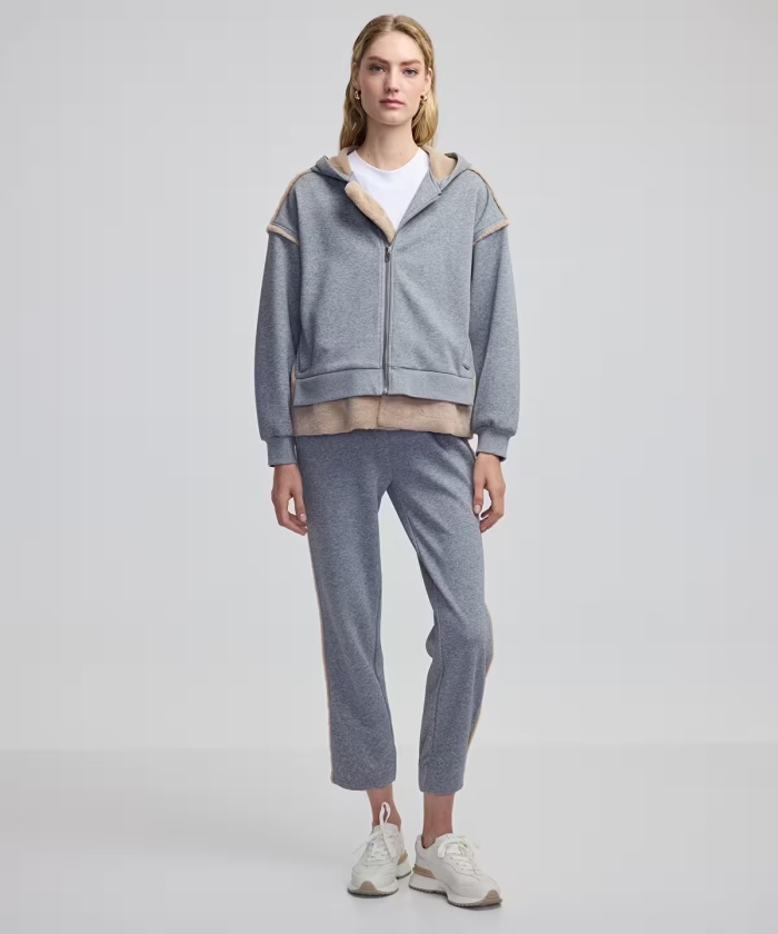 YENİ İPEKYOL KADIN Colorblock scuba sweatshirt IW6240091047