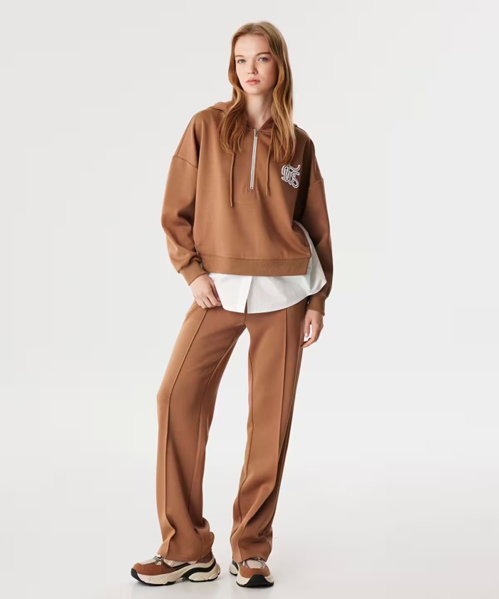YENİ İPEKYOL TWIST KADIN LOGO NAKIŞLI SWEATSHIRT TW6240091065