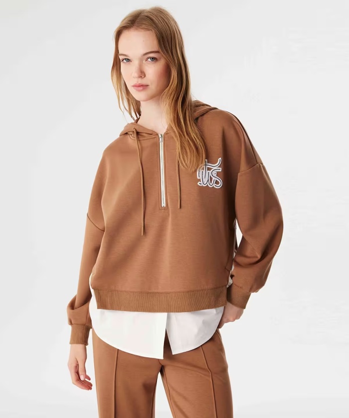 YENİ İPEKYOL TWIST KADIN LOGO NAKIŞLI SWEATSHIRT TW6240091065