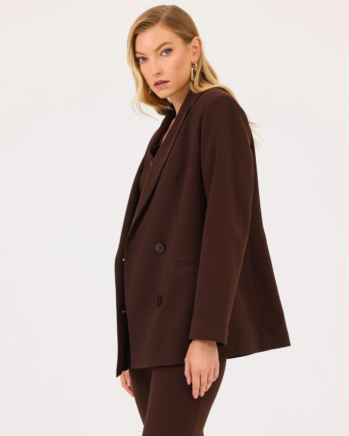YENİ SEÇİL KADIN düğme detaylı cepli blazer ceket 10002421110003