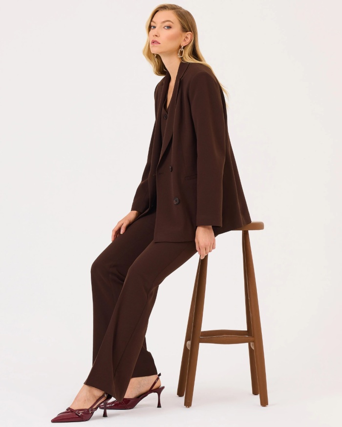 YENİ SEÇİL KADIN düğme detaylı cepli blazer ceket 10002421110003