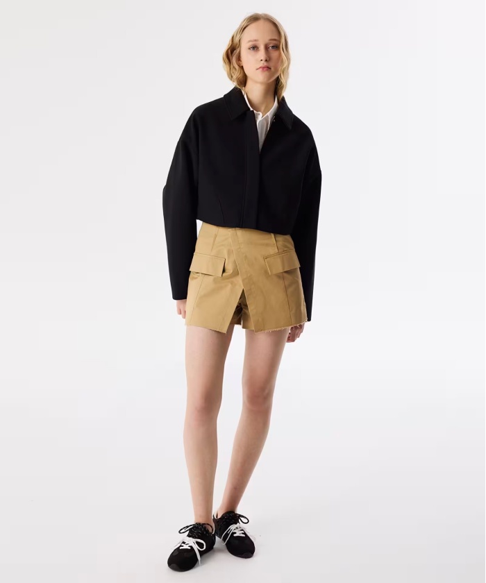 YENİ İPEKYOL TWIST KADIN CROP GÖMLEK CEKET TS1250005043