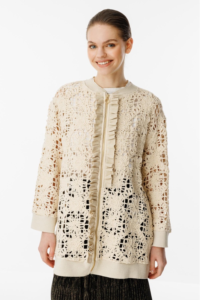 YENİ GHİSA DANTEL HIRKA 25YGSHRK3075
