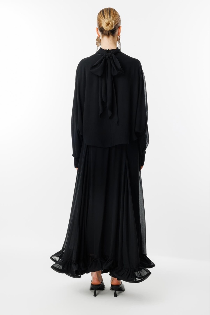 YENİ GHİSA KADIN ŞİFON TAKIM 25YGSTKM1860