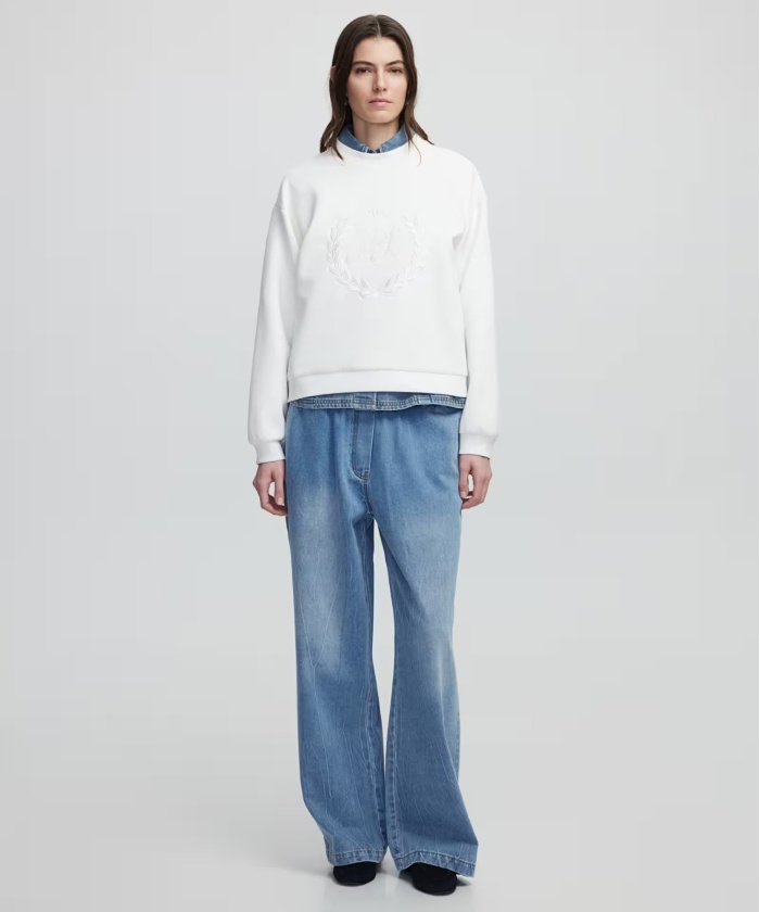 YENİ İPEKYOL KADIN Nakışlı sweatshirt IS1250091012