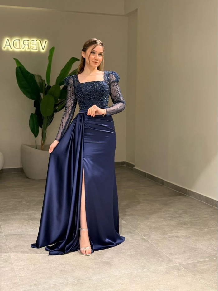 YENİ VERDA MODA KADIN VEFA ABİYE ELBİSE VEFA