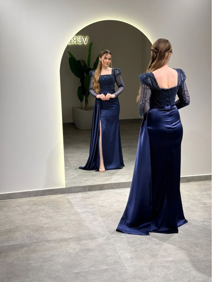 YENİ VERDA MODA KADIN VEFA ABİYE ELBİSE VEFA