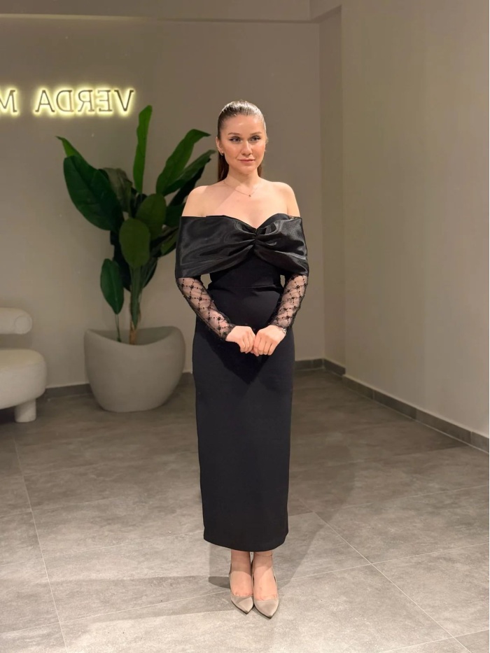 YENİ VERDA MODA KADIN NESSA ABİYE ELBİSE NESSA
