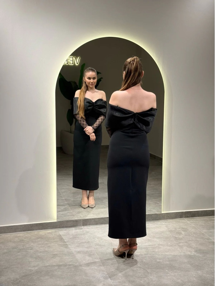 YENİ VERDA MODA KADIN NESSA ABİYE ELBİSE NESSA