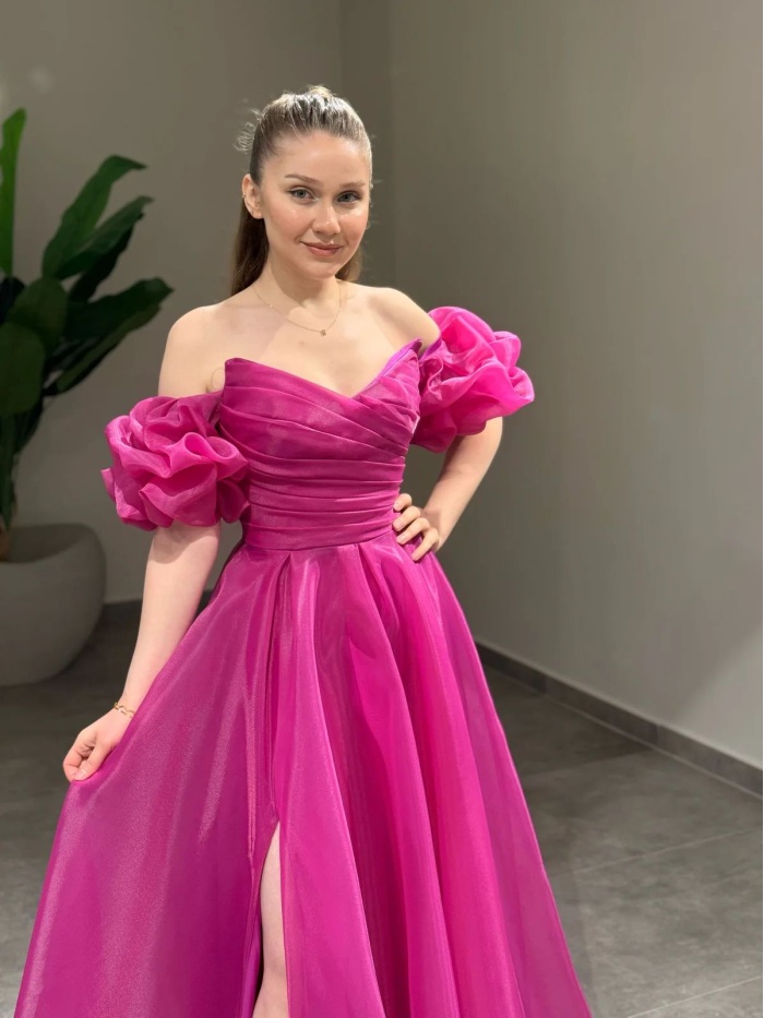 YENİ VERDA MODA KADIN ABİYE ELBİSE İLAY