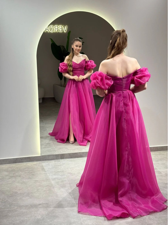 YENİ VERDA MODA KADIN ABİYE ELBİSE İLAY