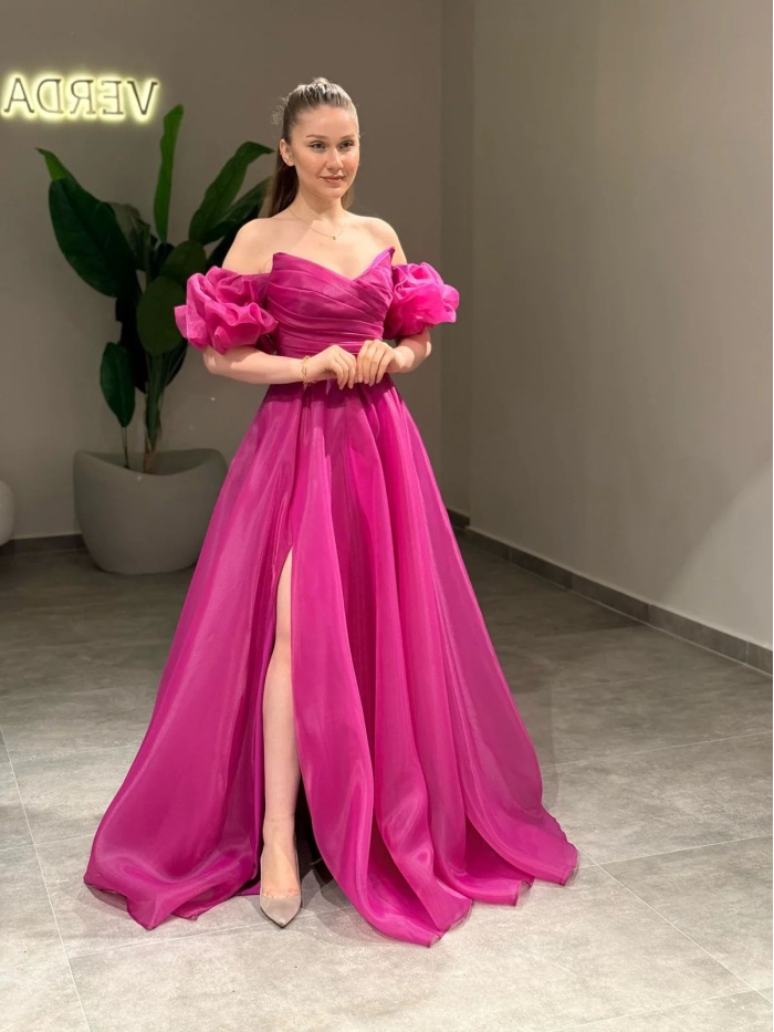 YENİ VERDA MODA KADIN ABİYE ELBİSE İLAY