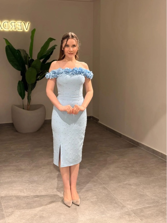 YENİ VERDA MODA KADIN AYPERİ ABİYE ELBİSE AYPERİ