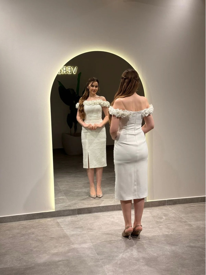 YENİ VERDA MODA KADIN AYPERİ ABİYE ELBİSE AYPERİ