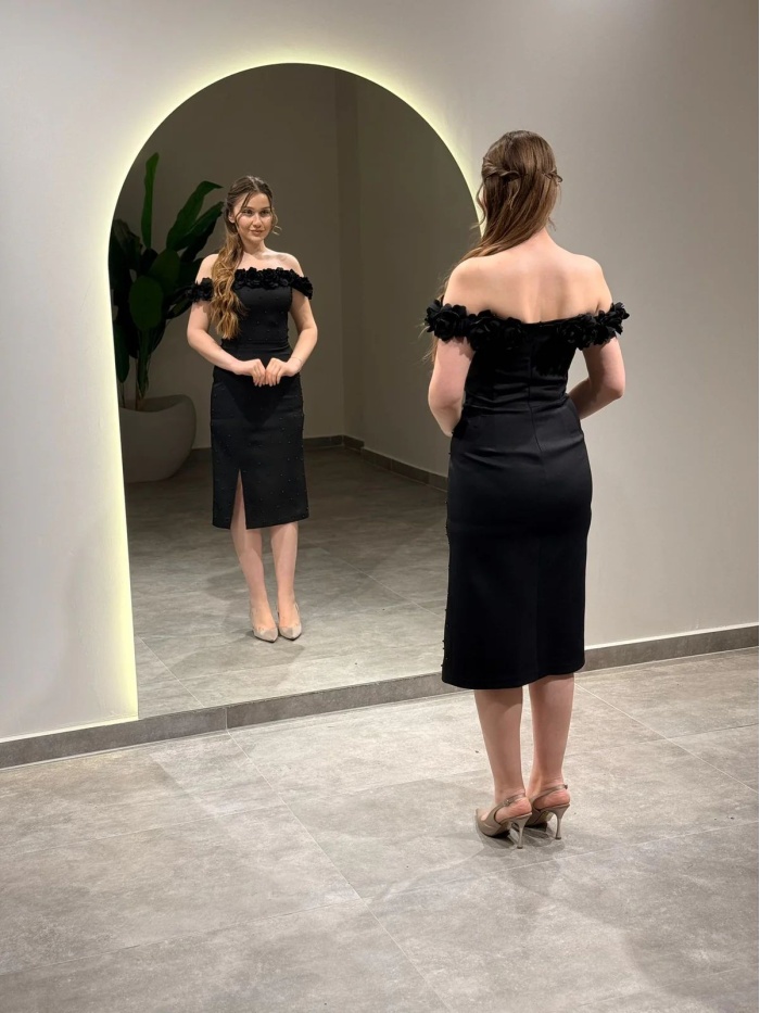 YENİ VERDA MODA KADIN AYPERİ ABİYE ELBİSE AYPERİ
