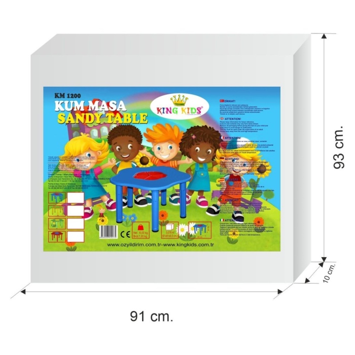 King Kids Kum Masa Kırmızı