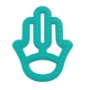 OiOi Annenin Eli Diş Kaşıyıcı 3+ Ay Aqua Green