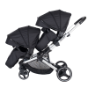 Prego 2071 Ibiza Pro İkiz Bebek Arabası Siyah
