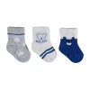 Bibaby Organik Çorap Soket 3lü Bear Saks 0-3 Ay