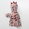 Bibaby Organik Çorap Soket 2li Hello Teddy Bear Ekru - Somon 24-36Ay