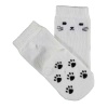 Bibaby Organik Çorap Soket Kaymaz Cats Ekru 5-6Yaş