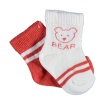 Bibaby Organik Çorap Soket 2li Bear Kiremit 24-36Ay