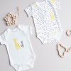Tiffany Body Yarım Kol 2li Giraffe Theme Ekru 24-36Ay