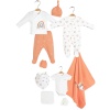 Bibaby Organik Hastane Çıkışı 10lu Happy Rainbow Somon Ekru 0-3 Ay