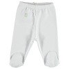 Bibaby Organik Pantolon Patikli Basic Nature Beyaz 9-12 AY