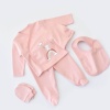 Bibaby Organik Hastane Çıkışı 5li Live Color Rabbit Somon 0-3 Ay