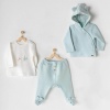 Andy Wawa 3lü Takım Little Polar Bear Mint 3-6 Ay